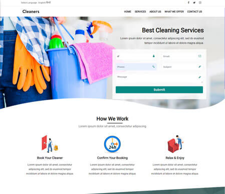 Cleaners Website
