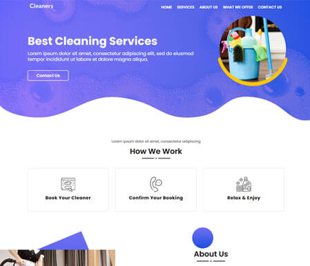 Cleaners Website