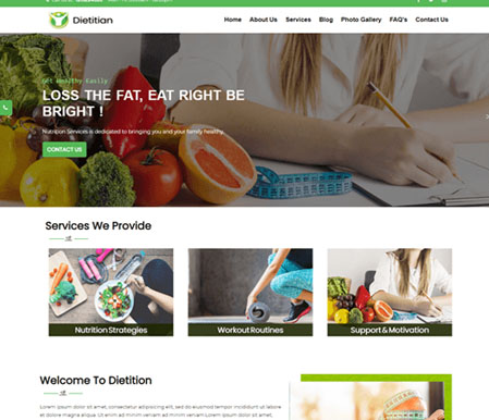 Dietitian Website