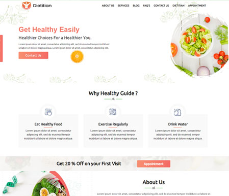 Dietitian Website