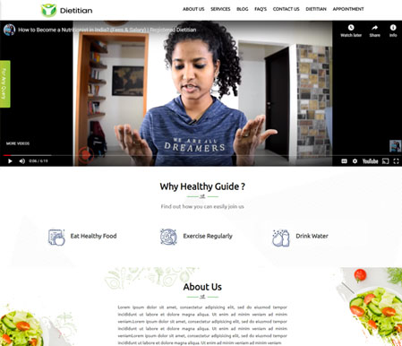 Dietitian Website