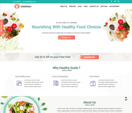 Dietitian Website