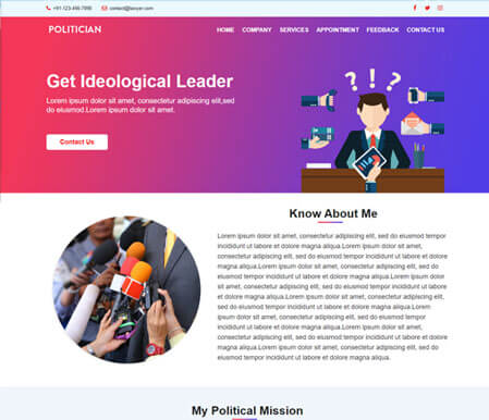 Politician Website